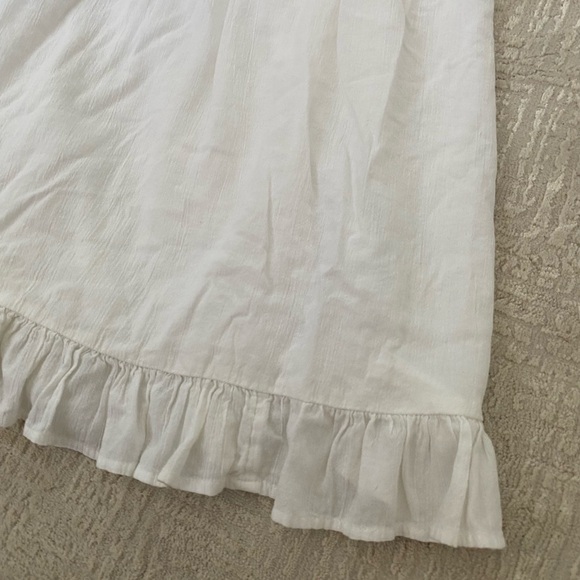 Aerie White/Cream Mini Corset Dress Size XXL/2x with Ruffles and Tie Straps - Picture 6 of 15